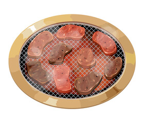 焼肉のイラスト