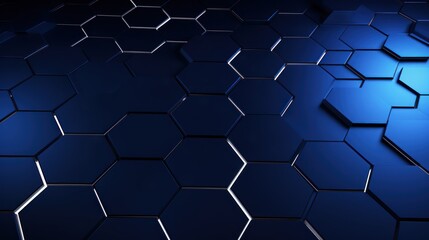 Abstract background with texture lines and shapes. Hexagon.