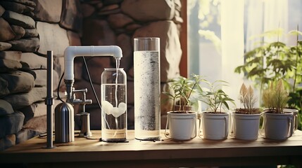 A water filtration system for clean and pure drinking water.