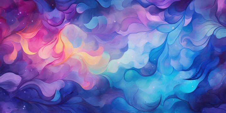 Abstract watercolor background. Colorful gradient. Abstract background March 3: I Want You to Be Happy Day