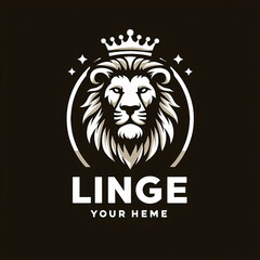 A lion logo design Ai generated art