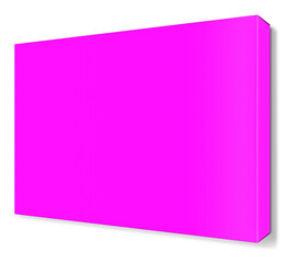 Magenta Canvas Wraps template for presentation layouts and design. 3D rendering.