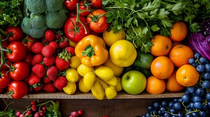 fresh fruits and vegetables  