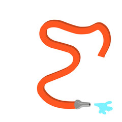 Illustration of a Water Hose That Flower Water 