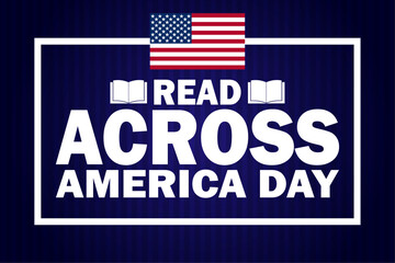 Read Across America Day. Vector illustration. Design element for greeting card, banner and poster.