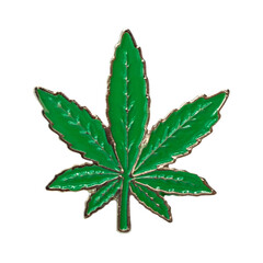 Button Metal Pin Hemp leaf. Rap, Hip-Hop, Rasta, Cannabis, Punk, Rock, Ska