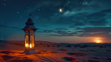 Fototapeta premium Lantern Ramadan Decoration Royalty