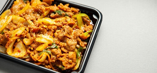 Korean spicy stir fried pork