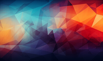 Obraz premium Abstract colorful polygonal background.