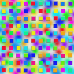 Abstract seamless color background. Square geometric seamless pattern. Fashion graphic background design. Modern stylish abstract texture.