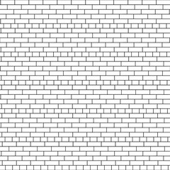 Art brick drawing.  White and grey  brick wall seamless background- texture pattern for continuous replication.