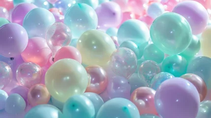 Crédence de cuisine en verre imprimé Ballon Colorful balloon decorated for birthday party.