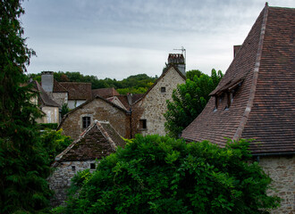 Rooftops of a typical French town