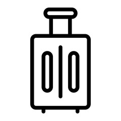 This is the Luggage icon from the Hotel icon collection with an Outline style