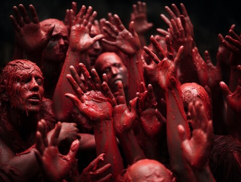 Photography of many zombie