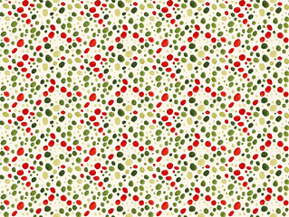 Grün rotes Tupfenmuster Fleckenmuster Punktemuster Hintergrund