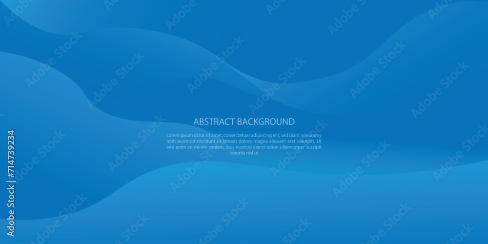 Wall mural teal background. abstract very saturated light bluish cyan pattern with translucent curved line. vec