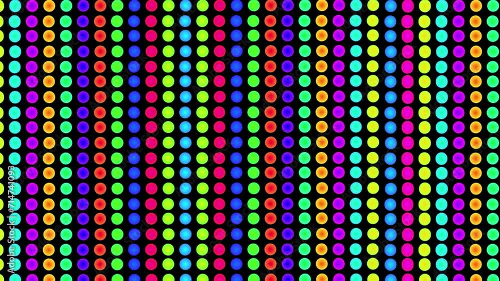 Poster vj loop animation music party background. dj music party floor animation. music glowing circle light