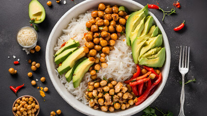 rice with vegetables and meat