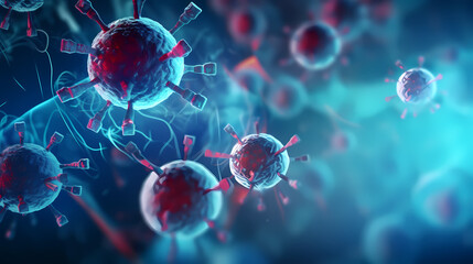 Obraz premium Human cell or embryonic stem cell medicine, human cell biology DNA molecular structure