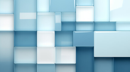 Obraz premium large blue 3d background with large blue pieces, in the style of light white and light bronze, urban minimalism