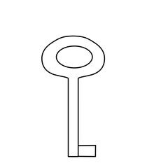 Simple Key Line Icon 
