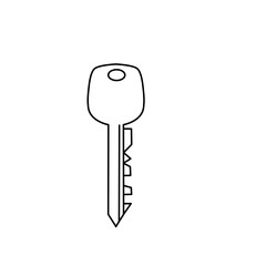 Simple Key Line Icon 