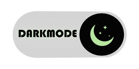 Day night switch - dark mode, light mode switch button. Mobile app interface design concept. 3d vector illustration.