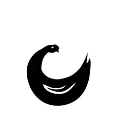 Sankofa Bird Silhouette 