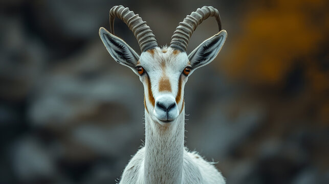 A addax portrait wildlife photography, generative ai