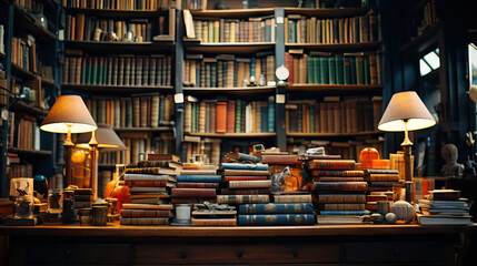 Books from the Shelf in a Library, Embracing the Joys of Reading. A Snapshot of a Hobbyist, Supporting Secondhand Bookstores