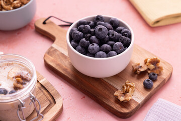 Blueberries served in a bowl