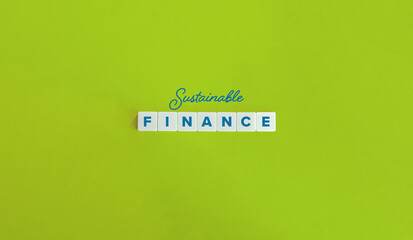 Sustainable Finance Phrase.