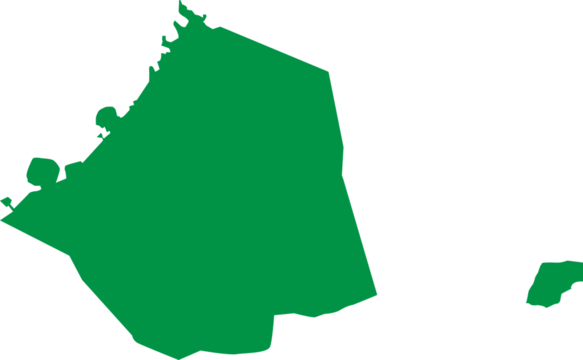 Dubai Map Plain Green