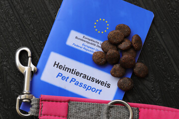 EU pet ID card with the inscription 