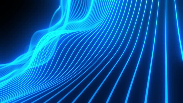 Animated background of wavy lines