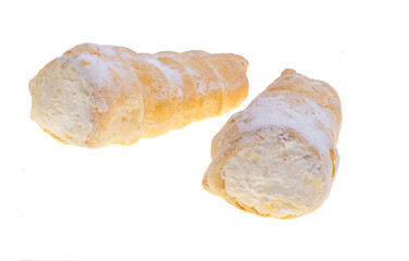 custard tube isolated