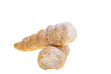 custard tube isolated