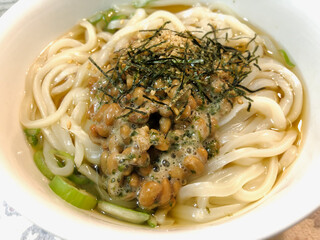 納豆うどん