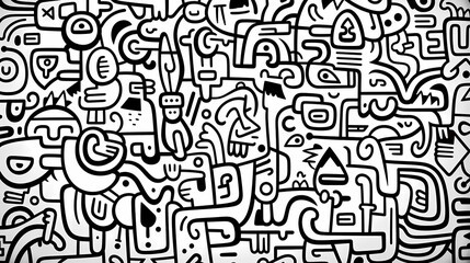 Cute graffiti art abstract background poster web page PPT, art background