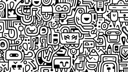 Obraz premium Cute graffiti art abstract background poster web page PPT, art background