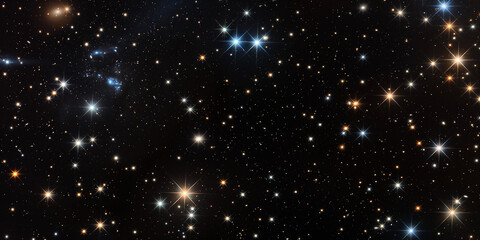 Fototapeta na wymiar Das Universum, ein Galaxie Haufen Millionen von Lichtjahren entfernt. ai generativ