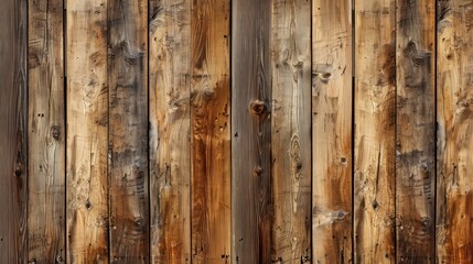 Close Up of Nailed Wooden Fence