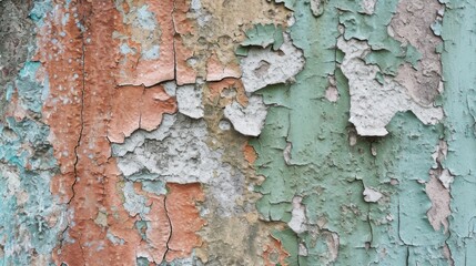 Close-Up of Peeling Paint on Wall