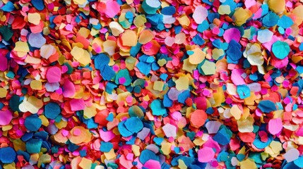 Fototapeta na wymiar Vibrant Confetti Spread on Table