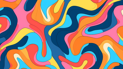 Abstract seamless doodle background, artistic background