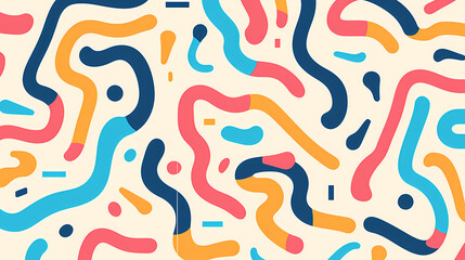 Abstract seamless doodle background, artistic background