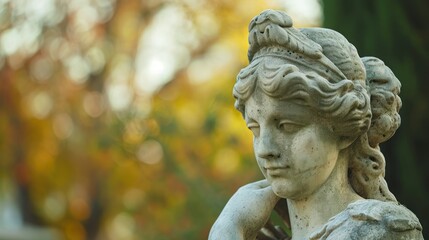 Close-Up of Woman Statue