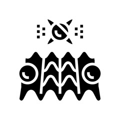simulation quantum technology glyph icon vector. simulation quantum technology sign. isolated symbol illustration