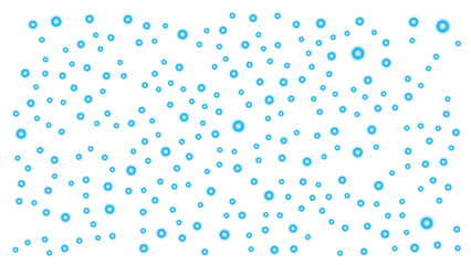 The blue light ball background has a dreamy feel